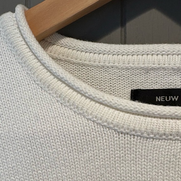 NWOT NEUW Stockholm Striped Sweater, Size Large, gorgeous cotton knit - Picture 2 of 4